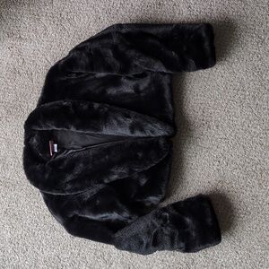 Vixen Micheline Pitt cropped faux fur jacket